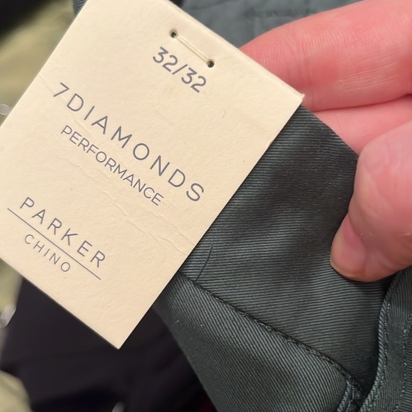 NWT | 7Diamonds Men’s Modern Performance Parker Straight Fit Chino Sze 32 x 32 - Picture 14 of 15